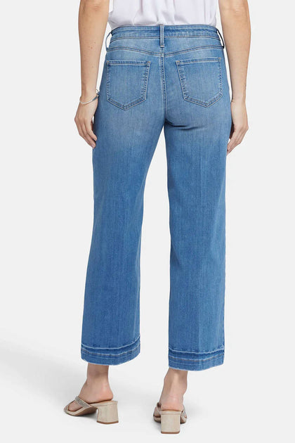 NYDJ Teresa Wide Leg Ankle Jean Blue US 12 4