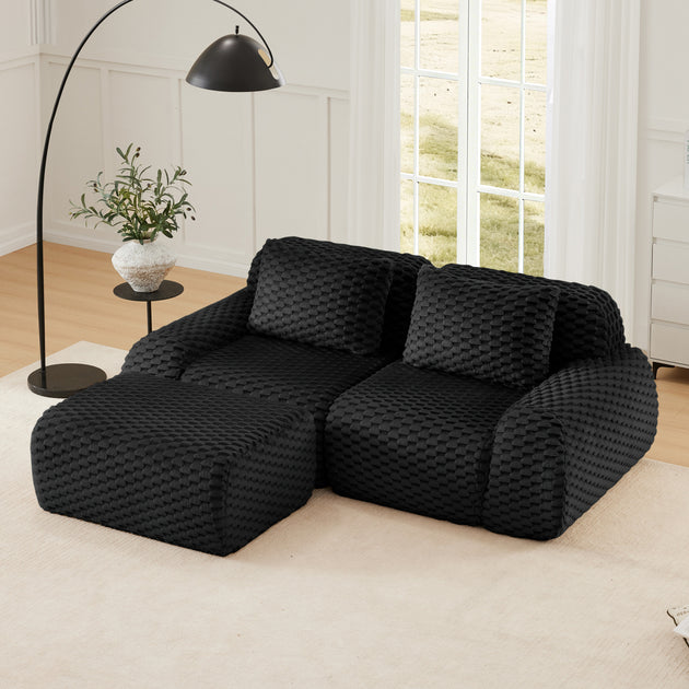 Streamdale 82in L-Shaped Sectional Sofa Grey 2