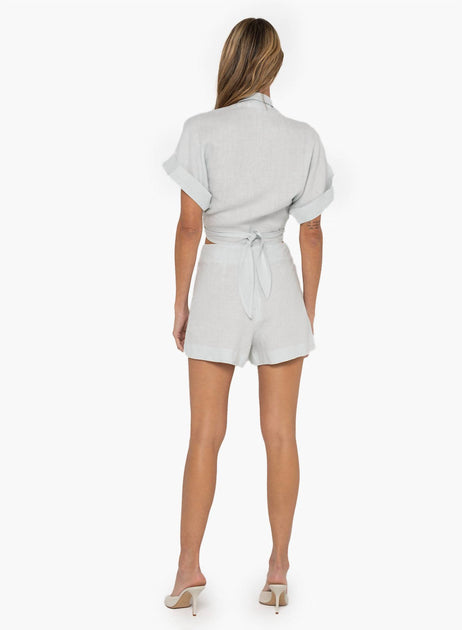 JBQ Amalia High Waist Shorts White XLarge 4