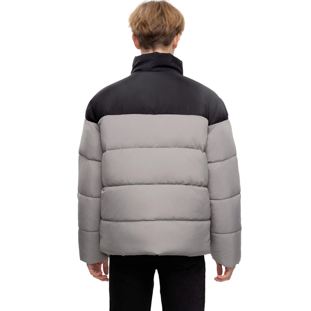 Rokka & Rolla Men's Solid Puffer Coat Blue Small 3