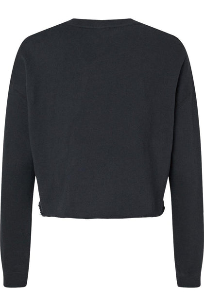 Independent Trading Co. Lightweight Cropped Crew Pullover Black XLarge 3