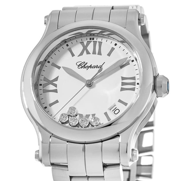 Chopard Happy Sport Medium 36mm Steel Women's Watch Silver 3