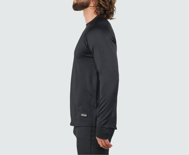 BlackStrap Sous-vêtement technique à manches longues col rond Summit Homme Gris Large 4