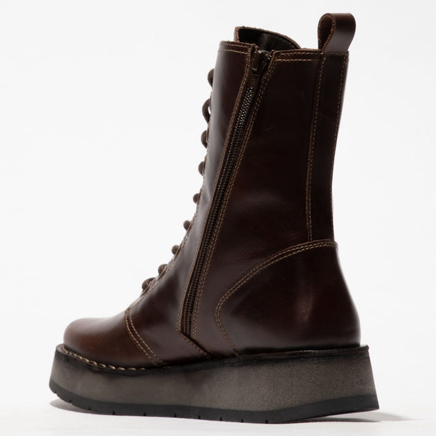 Fly London RAMI043FLY Wedge Ankle Boots Black US 10 4