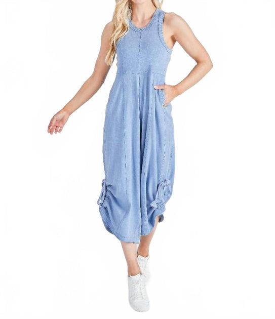 Simply Southern Vivian Jumpsuit Blue XSmall 2