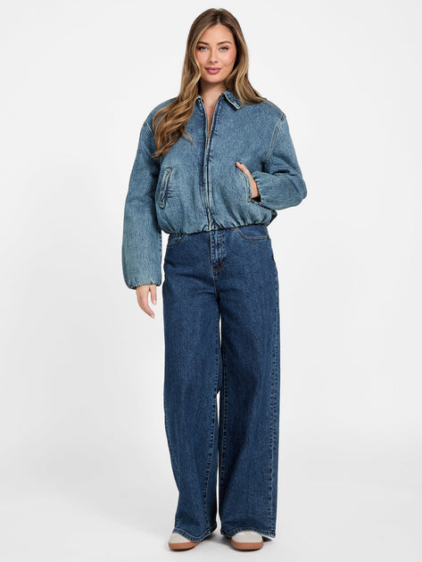 Guess Factory Marissol Denim Jacket Blue Small 3