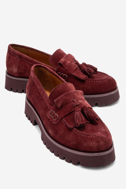 Forever & Always Poen Leather Tassel Loafer Multi US 9.5 3