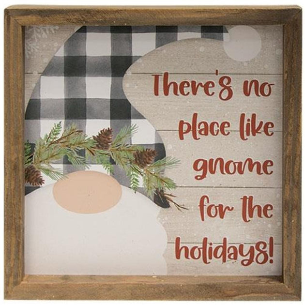 Hivvago Gnome Home For Christmas Frame 2 Assorted 2