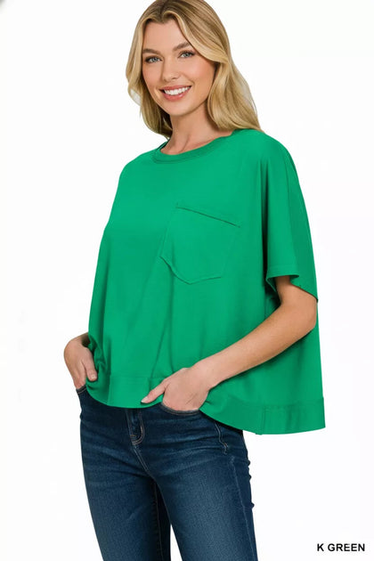TRUEDAMES Boxy Top mit sichtbaren Nähten Multi Small/Medium 4
