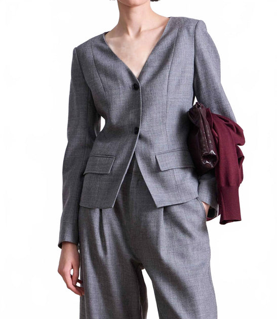 APIECE APART Asma Blazer Top Grau US 8 2