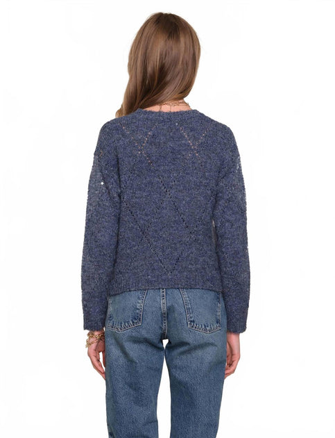 Pull Col Rond Dorian Bleu XSmall 4