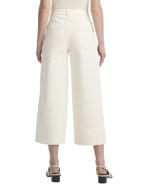 Vince Mid Rise Utility Crop Wide Pant Beige 26 3