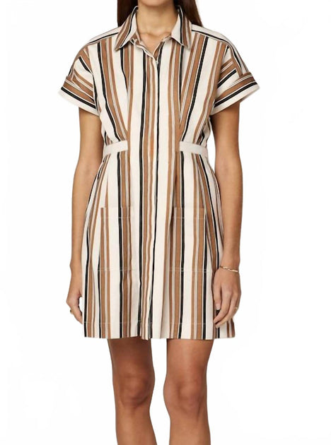 Cleobella Sable Mini Dress Beige Medium 2