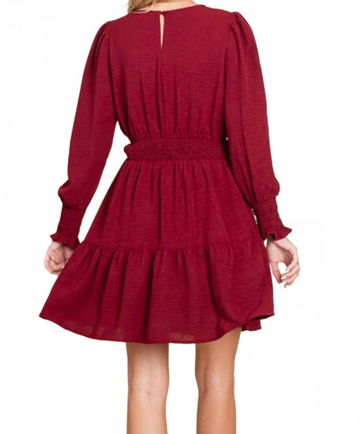GLAM Gabbie Dress Red Small 3