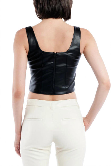 LBLC The Label Benny Bustier Top Black Small 4
