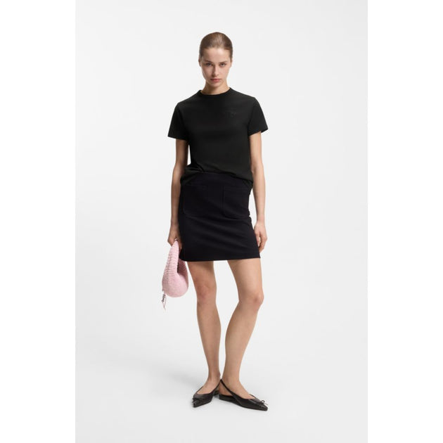 Hugo Boss Embroidered-logo T-shirt Black Small 3