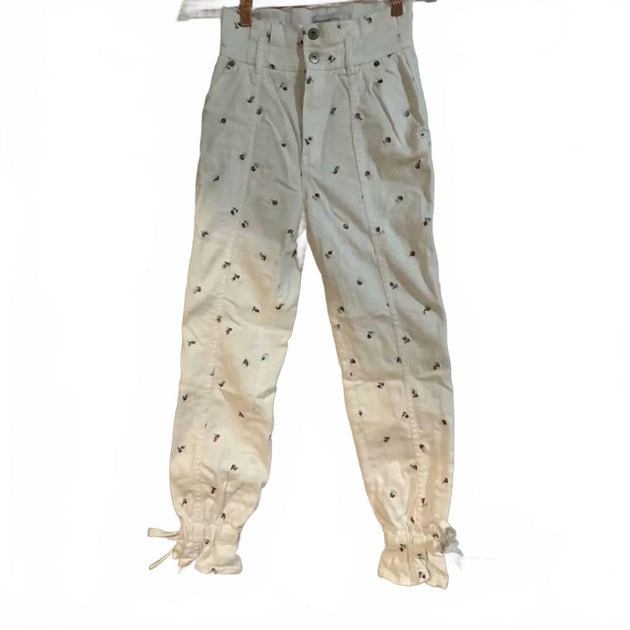 SOMETHING NAVY Sylvia Denim Pants Beige US 4 4