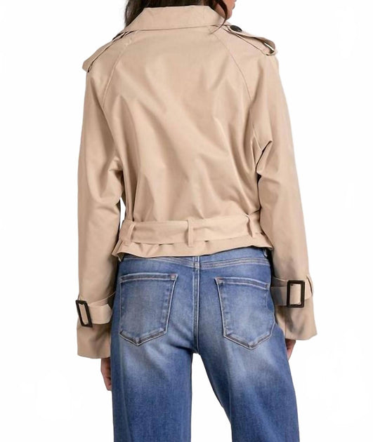 Elan Dakota Trench Coat Beige XLarge 3