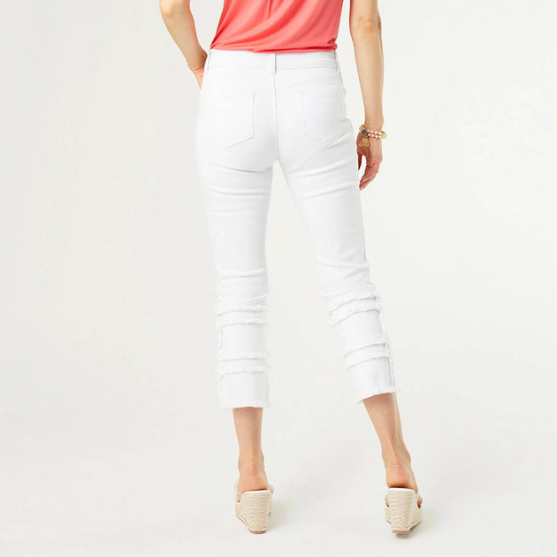 Coco + Carmen Zoey Capri Pants White XLarge 3