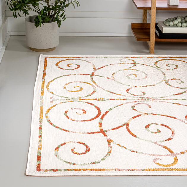 Jonathan Y Danae Area Rug Cream/Terra 5x8 ft 4