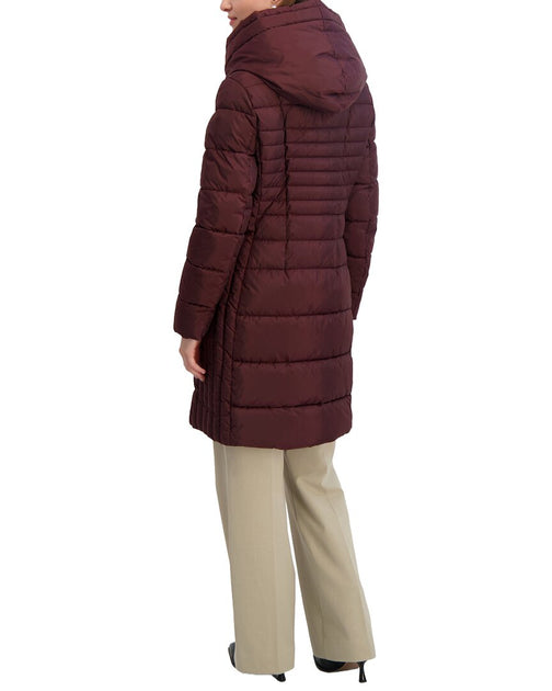Tahari Casey Puffer Jacket Red XS 3