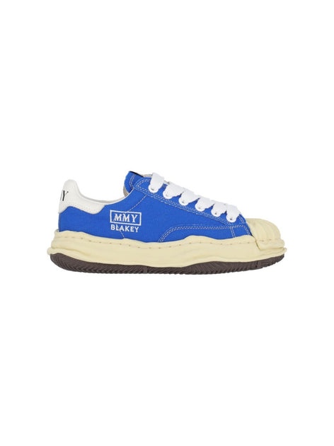 MIHARA YASUHIRO| (A14TS601 BLUE) Maison Mihara Yasuhiro Textured Blue Sneakers With Rubber