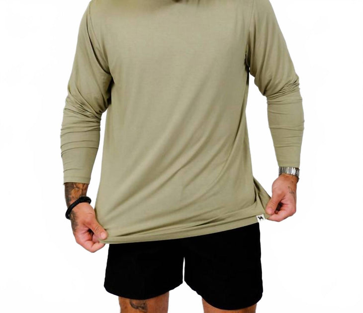 Wild South Apparel Bamboo Heritage Long Sleeve Top Green XLarge 4