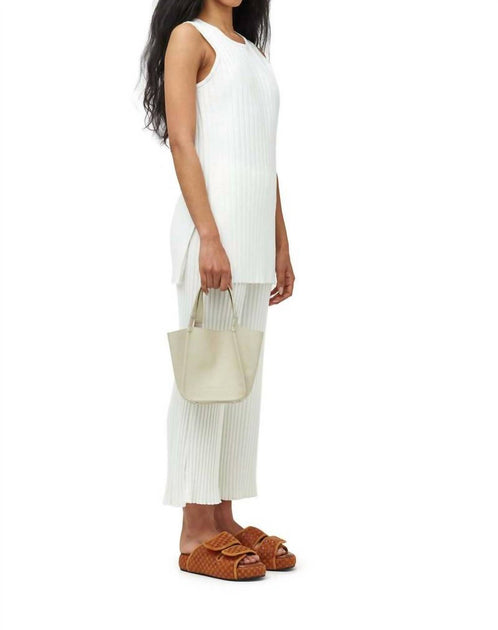 Simon Miller Wide Crop Rib Adler Pant White Medium 4