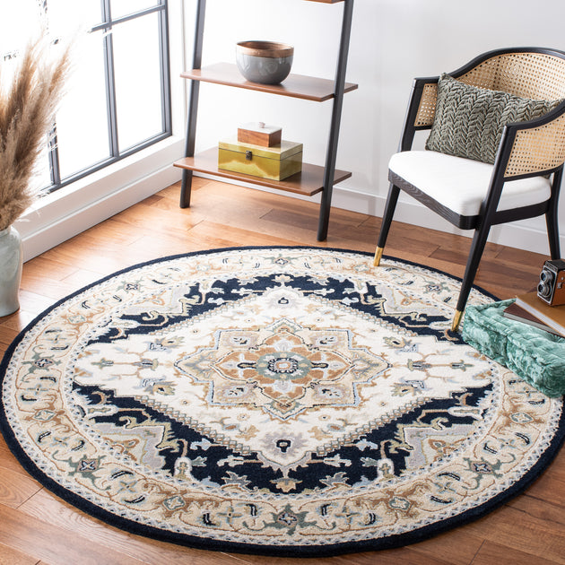 Safavieh Heritage HG625 Area Rug Beige/Navy 4