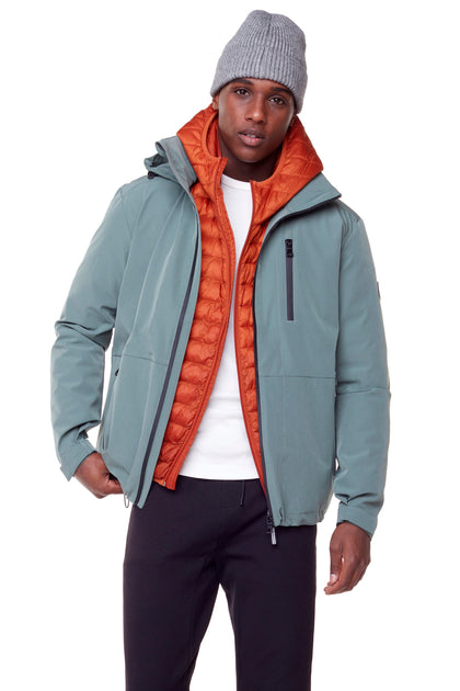 Alpine Carmacks Unisex Midweight Rain Shell Jacket Green Medium 4