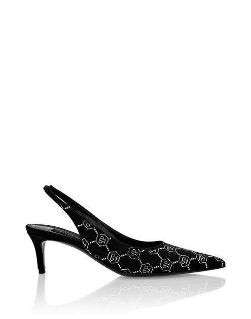 Philipp Plein Satin Slingback Low Heel Multi EU 35 3