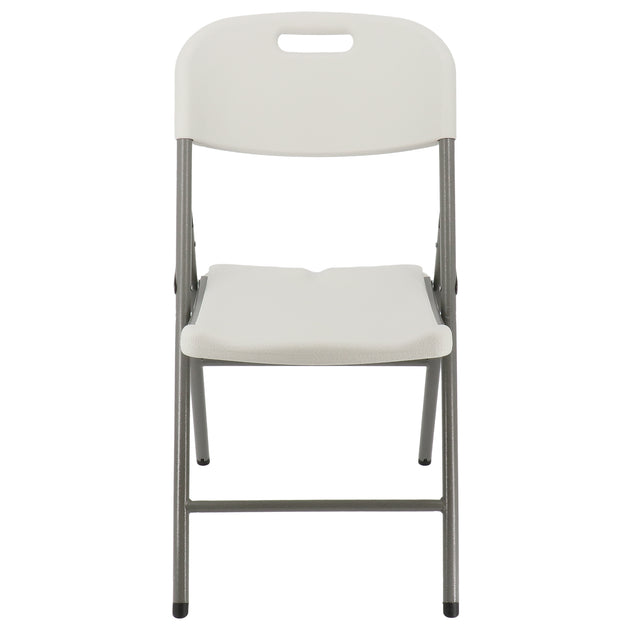 Elama Folding Chair Set White Gray 4