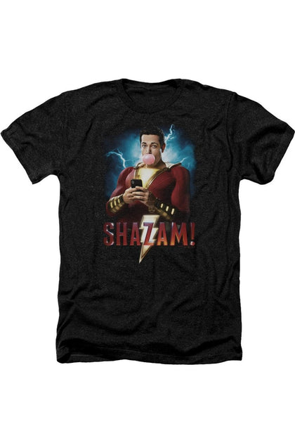 Shazam Movie Heather Tee Black XXL 2