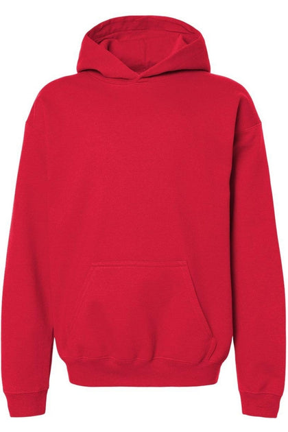 Gildan Softstyle Youth Midweight Hooded Sweatshirt Red XSmall 4