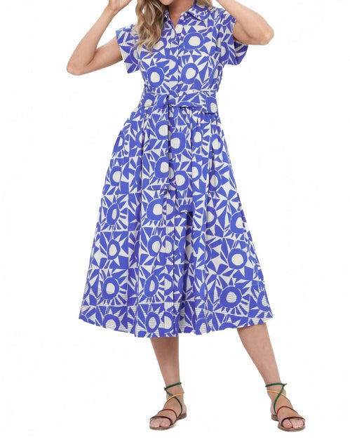 oliphant belted shirt dress Oliphant Belted Shirt Dress, Beckett Navy M