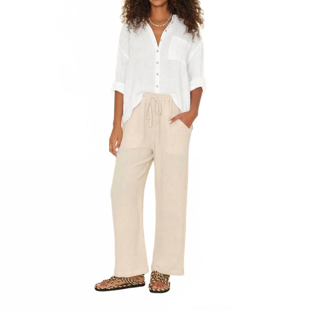 Xirena Devon Mid-Rise Pants Beige Small 3