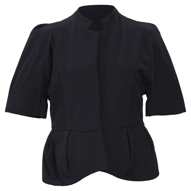 Marni Peplum Jacket Navy Blue EU 40 2