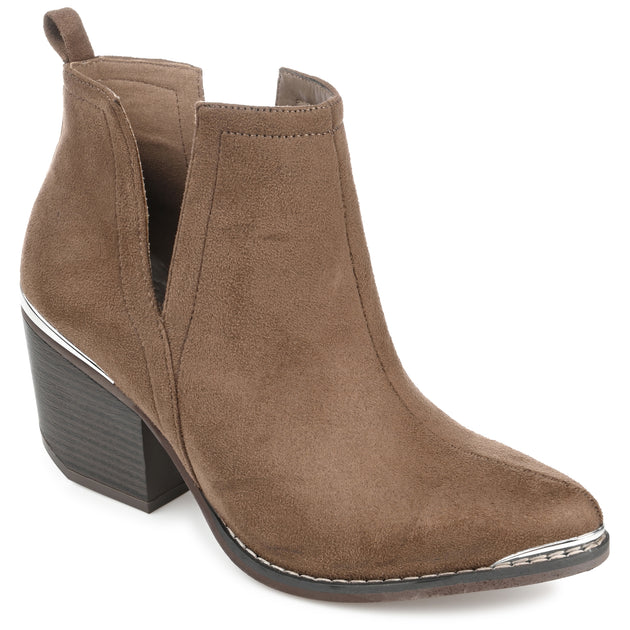 Journee Collection Issla Bootie Brown US 5.5 2