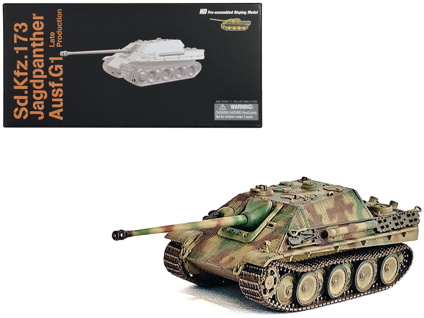 Dragon Models Germany Sd.Kfz.173 Jagdpanther Ausf. G1 Late Production Tank 1/72 Scale 2