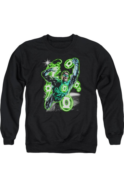 Gildan Green Lantern Earth Sector Crewneck Sweatshirt Black Small 2