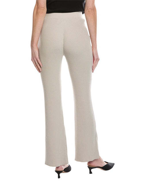 Akris Rib Wool-Blend Pant Beige US 10 3