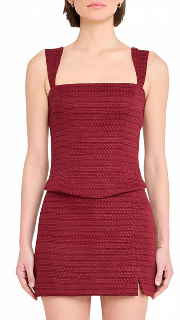Amanda Uprichard Ceronne Top Brown XS 2