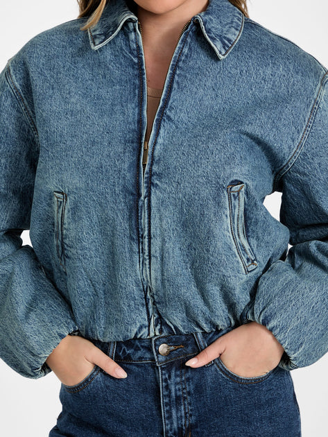 Guess Factory Marissol Denim Jacket Blue Small 4