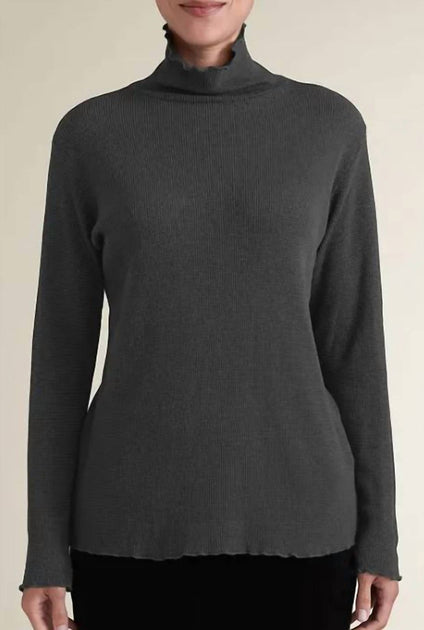 Cut Loose Turtleneck Top Grey Medium 3