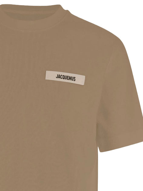 Jacquemus Ribbed Crew Neck T-Shirt Brown Medium 3