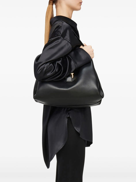 SALVATORE FERRAGAMO Black Tote M Medium Structured Totes | ShopSimon