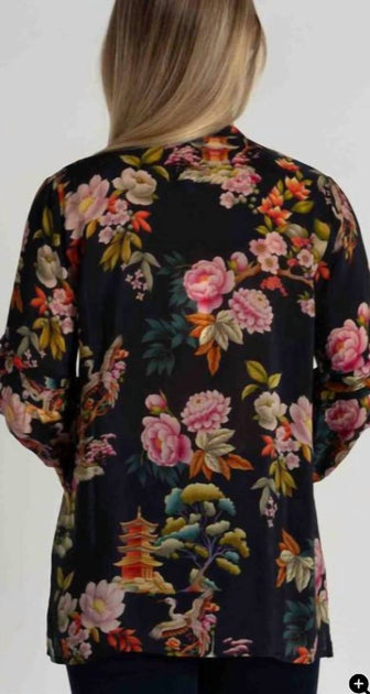 Johnny Was Malina Blouse Black Small 3