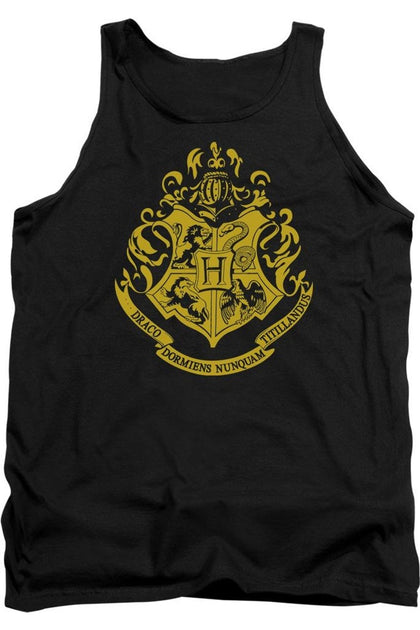 Gildan Harry Potter Hogwarts Crest Tank Top Black XXL 2