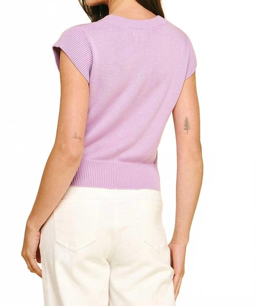 PINCH Ada Knit Sleeveless Sweater Pink Medium 3