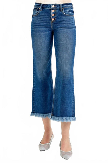 RISEN Crop Wide Leg Jeans Blue 26 2
